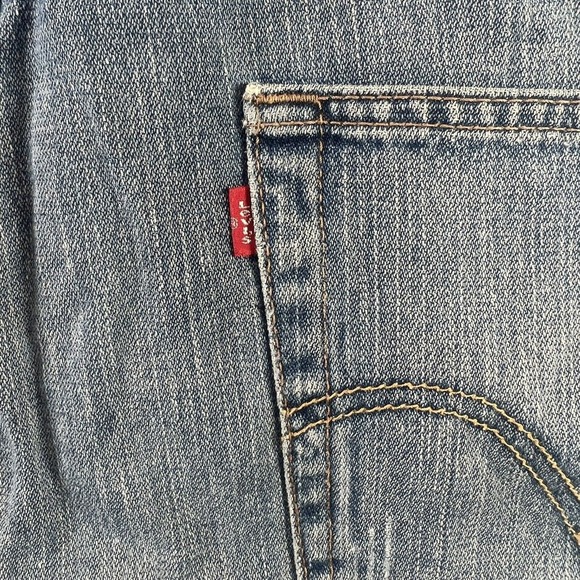 Levi’s Shorts 569 Men’s Size 36W Blue Denim Jean Loose Straight Stretch Jorts - Picture 14 of 16